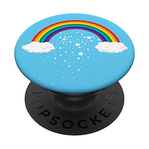 Rainbow Pop Phone Grip For Smartphones & Tablets PopSockets PopGrip: Swappable Grip for Phones & Tablets