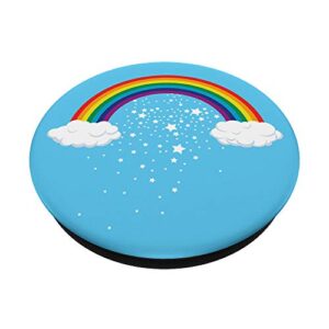 Rainbow Pop Phone Grip For Smartphones & Tablets PopSockets PopGrip: Swappable Grip for Phones & Tablets