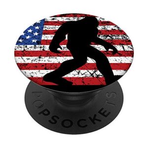american flag bigfoot black popsockets stand for smartphones and tablets popsockets popgrip: swappable grip for phones & tablets