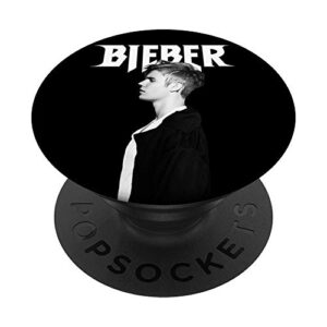 justin bieber black popsockets popgrip: swappable grip for phones & tablets