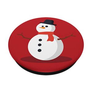 Awayk Snowman Pop Phone Grip for Smartphones & Tablets PopSockets Grip and Stand for Phones and Tablets