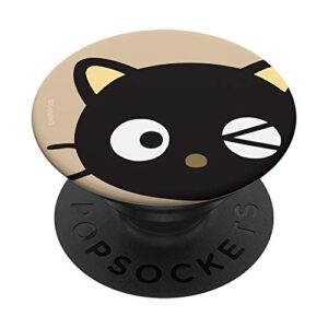 chococat winking face popsockets stand for smartphones and tablets popsockets popgrip: swappable grip for phones & tablets