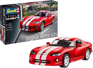 revell rv07040 1:25 - dodge viper gts plastic model kit, multi colour