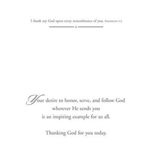 For Your Service - Thank You Greeting Cards - Blank - NIV Scripture - (Box of 12)