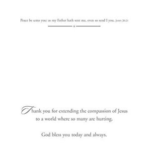 For Your Service - Thank You Greeting Cards - Blank - NIV Scripture - (Box of 12)