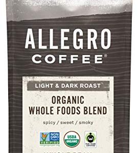 Allegro Coffee Organic Whole Foods Blend Whole Bean Coffee, 12 oz