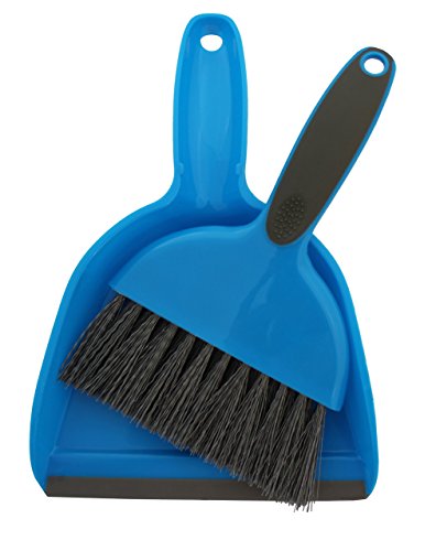 Cage Cleaner for Guinea Pigs, Cats, Hedgehogs, Hamsters, Chinchillas, Rabbits, Reptiles, and Other Small Animals - Cleaning Tool Set for Animal Waste - Mini Dustpan and Brush Set (1 Pack)