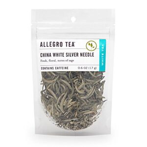 allegro tea, china white silver needle, loose leaf tea, 0.6 oz