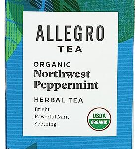 Allegro Tea, Organic Northwest Peppermint Tea Bags, 20 ct