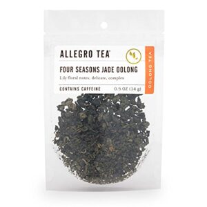 allegro tea, four seasons jade oolong, loose leaf tea, 0.5 oz