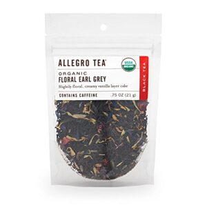 allegro tea, organic floral earl grey, loose leaf tea, 0.75 oz