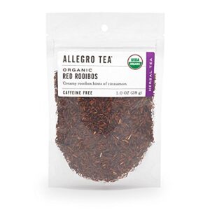 allegro tea, organic red rooibos, loose leaf tea, 1 oz