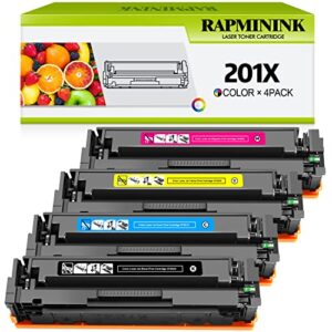 rapminink replacement for hp 206a 206x w2110a w2110x black toner cartridge for use with hp color pro m283fdw m283cdw m283 pro m255dw m255 printers
