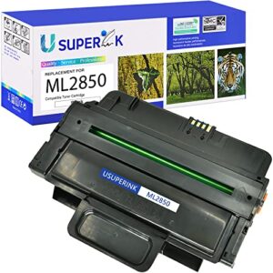 superink 1 pack compatible black toner cartridge replacement for samsung ml2850 ml-2850b high yield use in ml-2850d ml-2850dr ml-2851nd ml-2851ndl ml-2851ndr laser printer