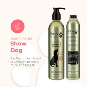 Pawfume Hypoallergenic Best Dog Shampoos & Conditioners – Probiotic Pet Shampoo for Smelly Dogs ,Puppies (Show Dog)