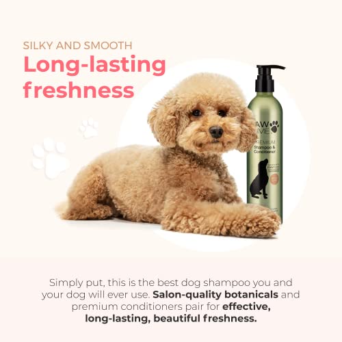 Pawfume Hypoallergenic Best Dog Shampoos & Conditioners – Probiotic Pet Shampoo for Smelly Dogs ,Puppies (Show Dog)