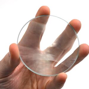 Double Convex Lens, 250mm Focal Length, 3" (75mm) Diameter - Spherical, Optically Worked Glass Lens - Ground Edges, Polished - Great for Physics Classrooms - Eisco Labs