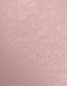 luxpaper 8.5" x 11" cardstock | letter size | misty rose metallic - sirio pearl | 111lb. cover | 50 qty