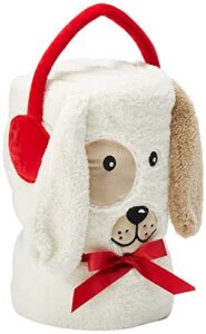 department 56 snowpinions dog snowthrow blanket, 60 inch, multicolor
