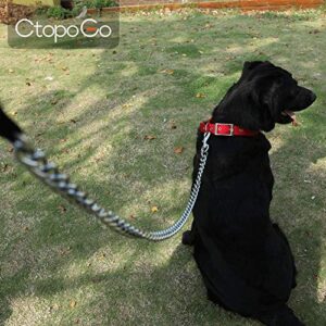 CtopoGo Heavy Duty Dog Leash,Metal Dog Leash Dog Chain with Padded Handle for Large & Medium Size Dogs (4 ft. x 3.0 mm (0-80 lbs.))