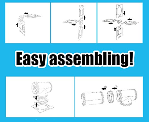 94 Pcs DIY Hamster Tunnel and Playground Module, Tube House Platform Excercise for Mouse Hamster and Other Small Animals