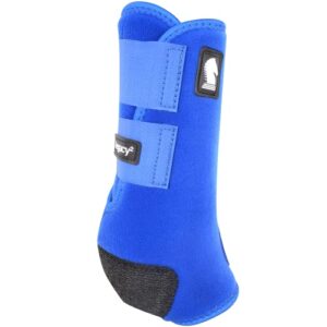 classic equine legacy2 hind support boots, blue, large