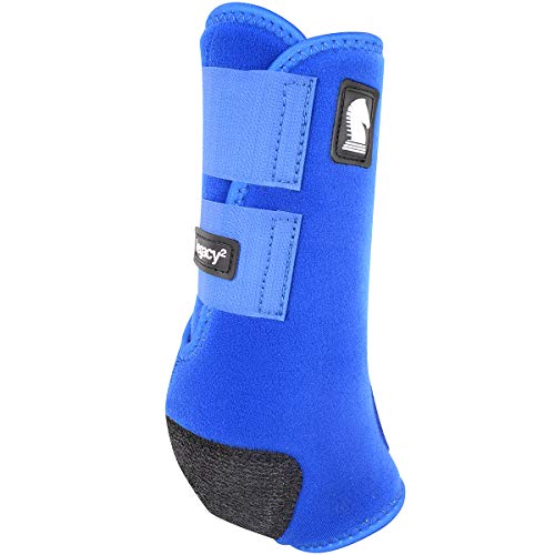 Classic Equine Legacy2 Hind Support Boots, Blue, Medium