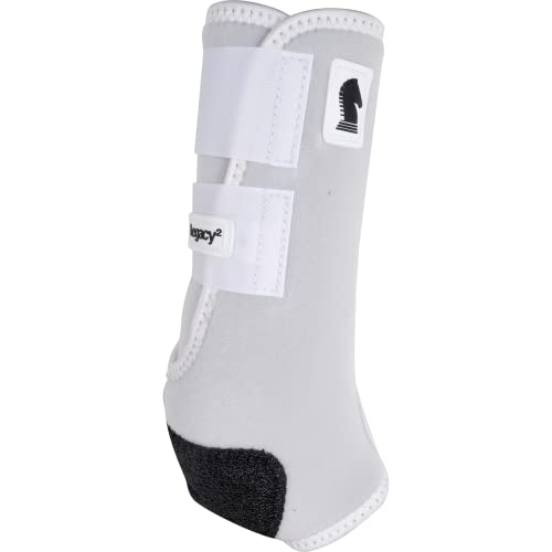 Classic Equine Legacy2 Hind Support Boots, White, Large