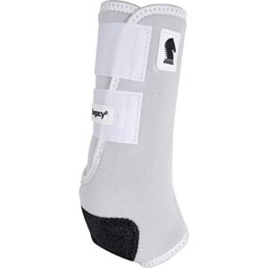 Classic Equine Legacy2 Hind Support Boots, White, Medium