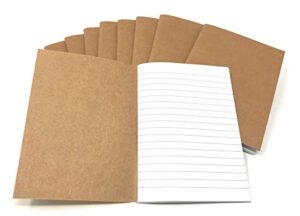 20 bulk 5.5” x 4" recycled paper notebooks - perfect for college, school, work, conferences, or in the bag