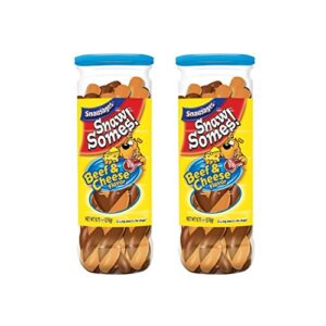 snausages snawsomes beef & cheese flavor dog treats - 9.75 ounce (2 pack)