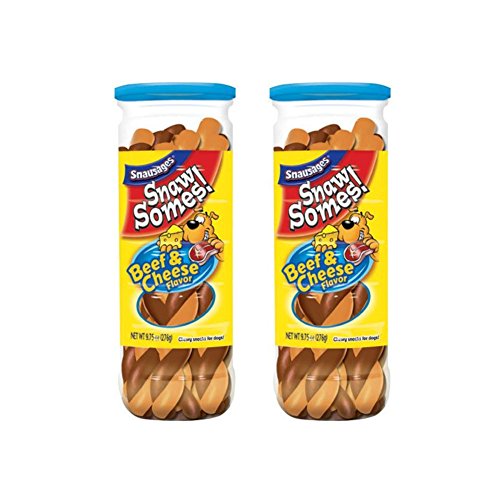 Snausages Snawsomes Beef & Cheese Flavor Dog Treats - 9.75 Ounce (2 Pack)