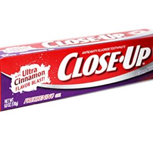 Close-Up Anticavity Fluoride Toothpaste Gel Cinnamon - 6 oz, Pack of 6