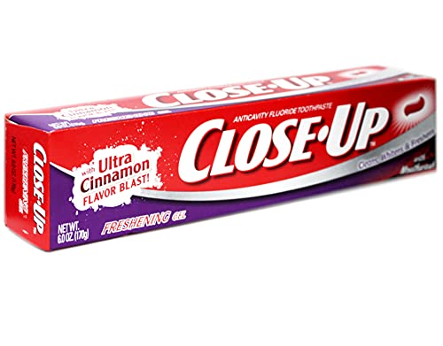 Close-Up Anticavity Fluoride Toothpaste Gel Cinnamon - 6 oz, Pack of 6