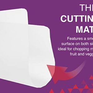 Arrow Plastic Flexible Cutting Mats - White Cutting Board, 10 Pack - Made in the USA, BPA Free - Ideal for Cutting and Chopping - Measures 15 x 12 Inches