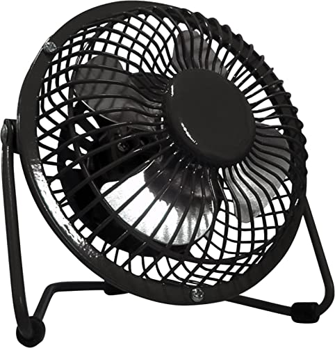 Optimus F-4040BK 4" Personal Metal Fan - Black