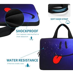 iColor Smile 14 15 15.4 15.6 inch Laptop Handle Bag Computer Protect Case Pouch Holder Notebook Sleeve Neoprene Cover Soft Carring Travel Case for Dell Lenovo Toshiba HP Chromebook ASUS Acer ICB-05