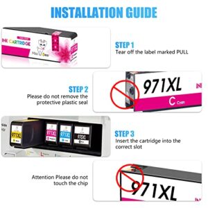 Miss Deer 970XL Black Compatible Ink Cartridge Replacement for HP 970 970 XL Ink Cartridge,Work for HP Officejet Pro X576dw X451dn X451dw X476dw X476dn X551dw Printers (1 Black)