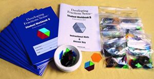 developing fractions sense® b class set of 10 - grade 4. a concrete and visual approach to fractions. includes 10 student workbooks, 10 sets of fraction manipulatives, teacher set and answer key.