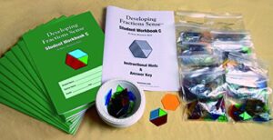 developing fractions sense® c class set of 20 - grade 5. a concrete and visual approach to fractions. includes 20 student workbooks, 20 sets of fraction manipulatives, teacher set and answer key.