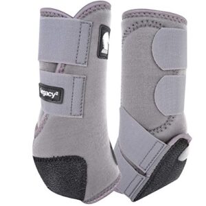 legacy2 front protective boots 2 pack s steelgrey