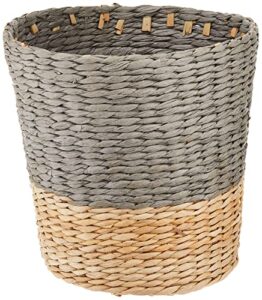 household essentials ml-6620 cattail and paper waste basket, two, 2 tone