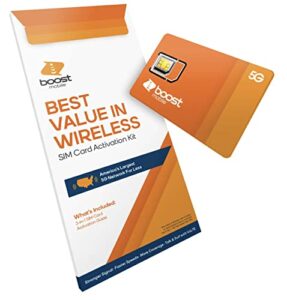 boost mobile - bring your own phone - 3-in-1 sim card activation kit