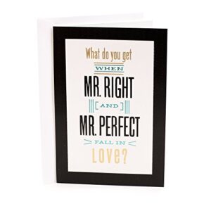 hallmark wedding card for two grooms (perfectly right)