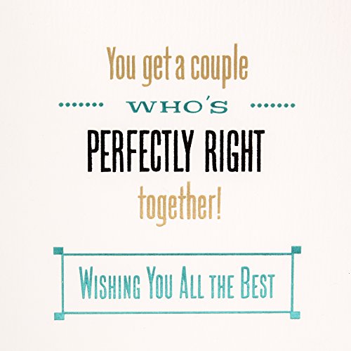 Hallmark Wedding Card for Two Grooms (Perfectly Right)