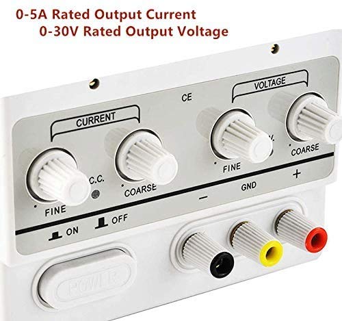 SUNCOO Variable DC Power Supply, Adjustable Switching Regulated Bench Power Supply 30V 5A with Digits Display high-Precision Outputs for Lab/Electronic Repair/DIY/Aging Test, 110v