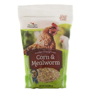 manna pro oat & mealworm snack blend treats, 2 lb