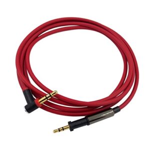 Meijunter (Red)Headphones Cable for Sennheiser Momentum On Ear/Over Ear/Over Ear 2.0,Replacement Upgrade Cable Cord Wire 1.4M