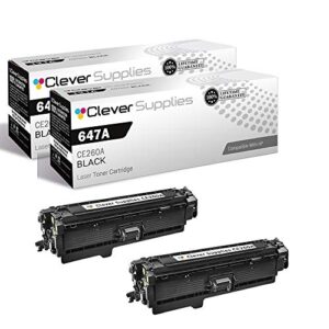 cs compatible toner cartridge replacement for hp cp4025 ce260a black hp 647a color laserjet cp4000 cp4500 cp4525 cp4525dn enterprise cp4025 2 set