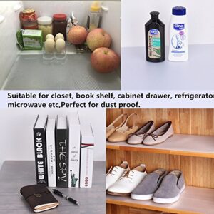 Sulimy Refrigerator Pad Shelf Liners Can Be Cut Refrigerator Mats Cupboard Pad Non-Slip Multifunctional Pad Fridge Pads Cabinet Closet Drawer Table Placemats